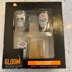 Day of the Dead shot glasses, set of 3
